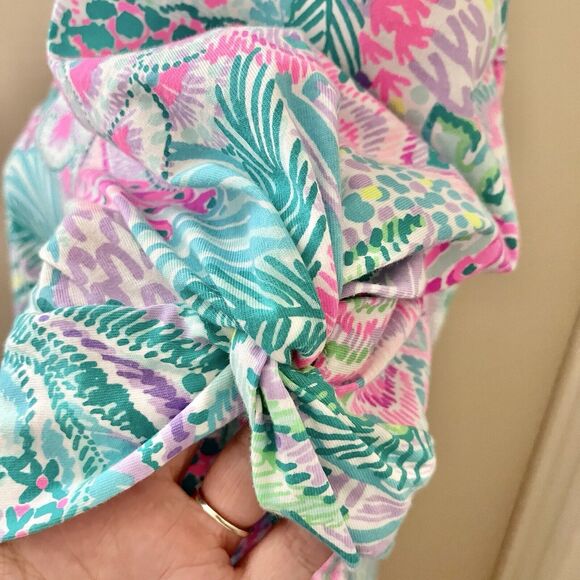 Lilly Pulitzer Haydn Short Sleeve Dress in Banana Split Size LARGE - Picture 4 of 7